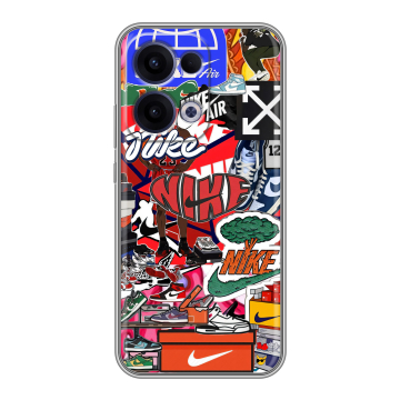 Силиконовый чехол на OPPO Reno13 с принтом Найк Nike яркий Силиконовый чехол на OPPO Reno13 с принтом Найк Nike яркий