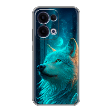 Силиконовый чехол на OPPO Reno13 с принтом бабочки саккура