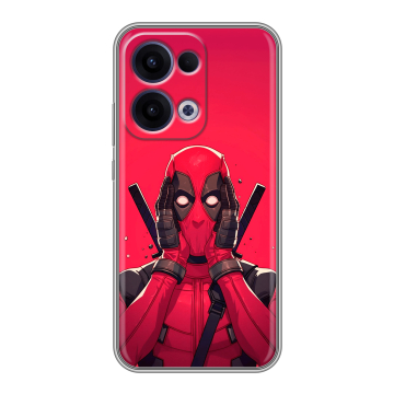 Силиконовый чехол на OPPO Reno13 с принтом Дедпул Deadpool