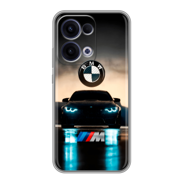 Силиконовый чехол на OPPO Reno13 с принтом БМВ BMW