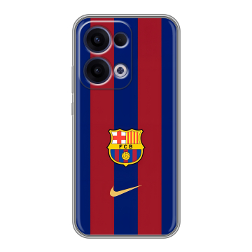 Силиконовый чехол на OPPO Reno13 с принтом Барселона Barcelona