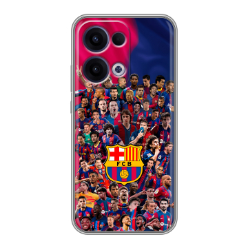 Силиконовый чехол на OPPO Reno13 с принтом Барселона Barcelona