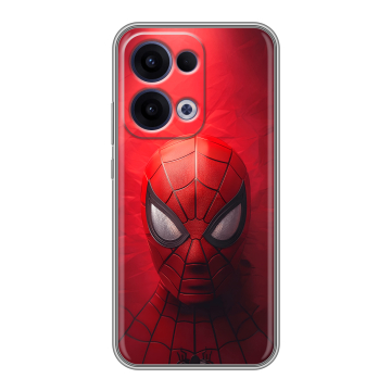 Силиконовый чехол на OPPO Reno13 с принтом Spiderman Человек паук