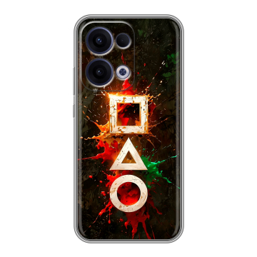 Силиконовый чехол на OPPO Reno13 с принтом Squid Game Игра кальмара Силиконовый чехол на OPPO Reno13 с принтом Squid Game Игра кальмара