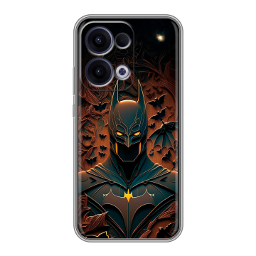 Силиконовый чехол на OPPO Reno13 с принтом Batman Бэтмен