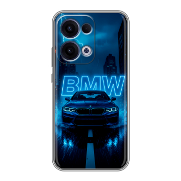 Силиконовый чехол на OPPO Reno13 с принтом BMW БМВ
