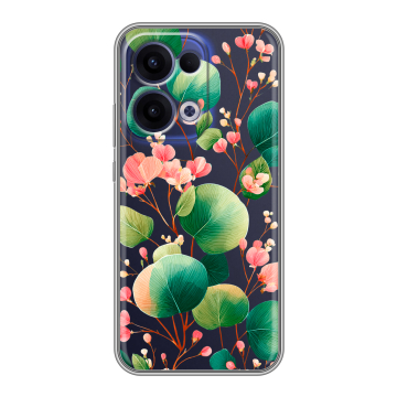 Силиконовый чехол на OPPO Reno13 с принтом женский