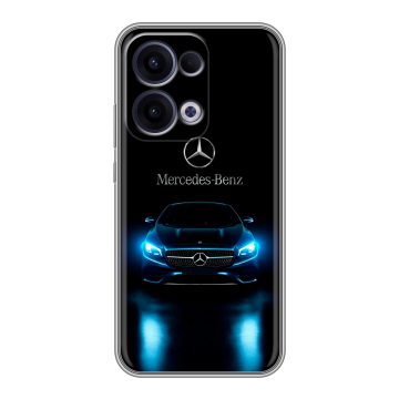 Силиконовый чехол на OPPO Reno13 с принтом Mercedes Мерседес