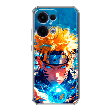 Силиконовый чехол на OPPO Reno13 с принтом Аниме Наруто Naruto