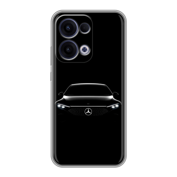 Силиконовый чехол на OPPO Reno13 с принтом Mercedes Мерседес