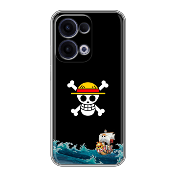 Силиконовый чехол на OPPO Reno13 с принтом One Piece Ван Пис