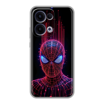 Силиконовый чехол на OPPO Reno13 с принтом Spiderman Человек паук Силиконовый чехол на OPPO Reno13 с принтом Spiderman Человек паук