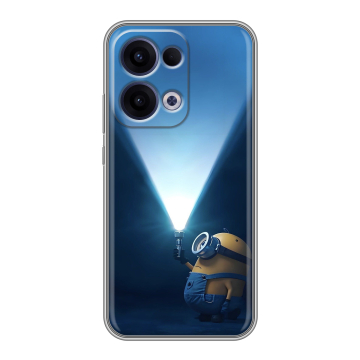 Силиконовый чехол на OPPO Reno13 с принтом Миньоны