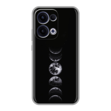 Силиконовый чехол на OPPO Reno13 с принтом женский