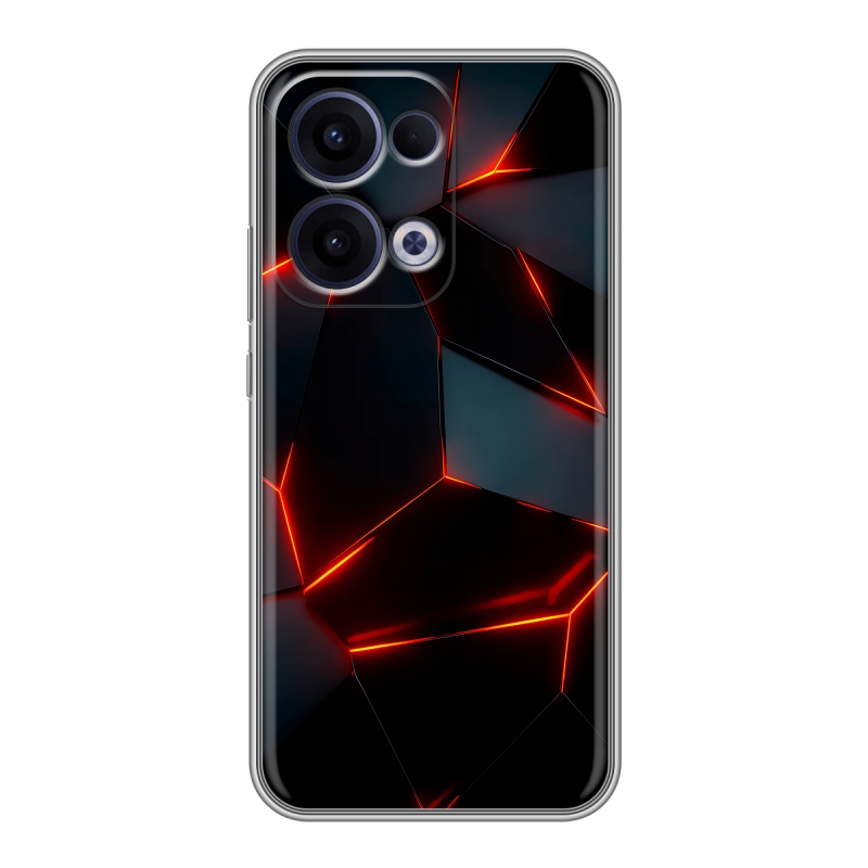Силиконовый чехол на OPPO Reno13 с принтом Яркие абстракции Силиконовый чехол на OPPO Reno13 с принтом Яркие абстракции