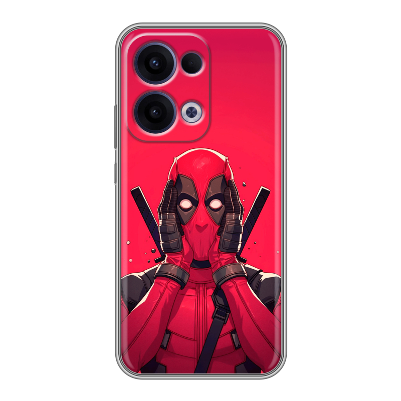 Силиконовый чехол на OPPO Reno13 с принтом Дедпул Deadpool Силиконовый чехол на OPPO Reno13 с принтом Дедпул Deadpool