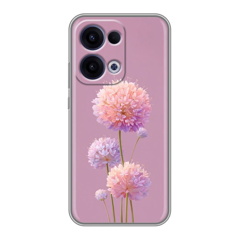 Силиконовый чехол на OPPO Reno13 с принтом Цветы Силиконовый чехол на OPPO Reno13 с принтом Цветы