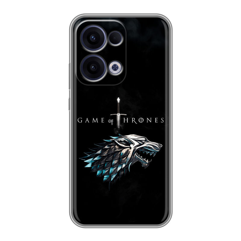 Силиконовый чехол на OPPO Reno13 с принтом Игра Престолов Game Thrones Силиконовый чехол на OPPO Reno13 с принтом Игра Престолов Game Thrones