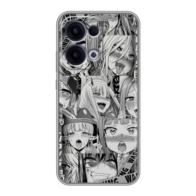Силиконовый чехол на OPPO Reno13 с принтом Ahegao Ахегао Аниме Силиконовый чехол на OPPO Reno13 с принтом Ahegao Ахегао Аниме