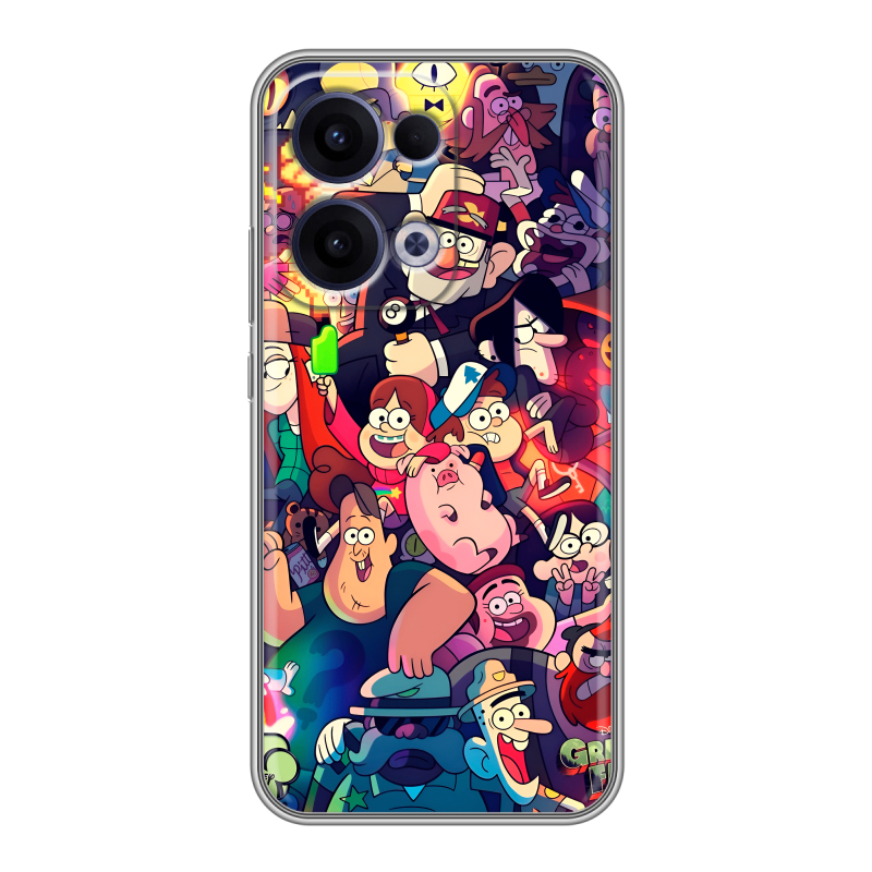 Силиконовый чехол на OPPO Reno13 с принтом Gravity Falls Гравити Фолз Силиконовый чехол на OPPO Reno13 с принтом Gravity Falls Гравити Фолз