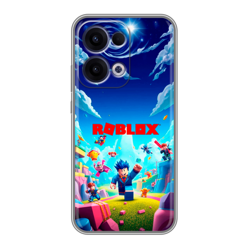 Силиконовый чехол на OPPO Reno13 с принтом Roblox Роблокс Силиконовый чехол на OPPO Reno13 с принтом Roblox Роблокс