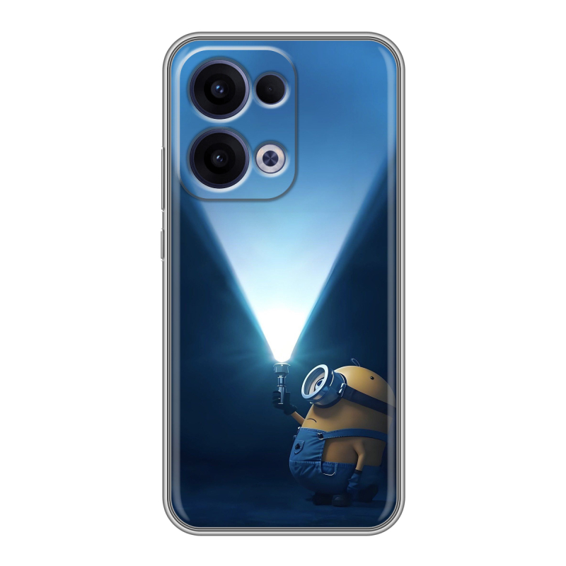 Силиконовый чехол на OPPO Reno13 с принтом Миньоны Силиконовый чехол на OPPO Reno13 с принтом Миньоны