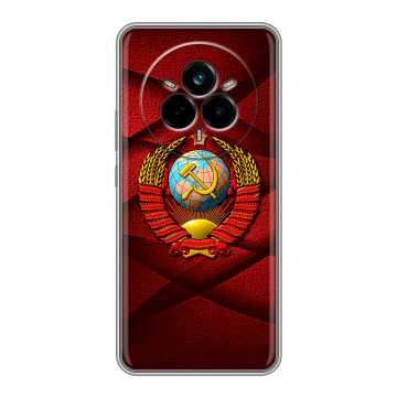 Силиконовый чехол на Realme 14 Pro с принтом Герб СССР
