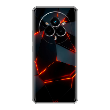 Силиконовый чехол на Realme 14 Pro с принтом Яркие абстракции