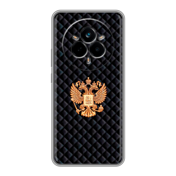 Силиконовый чехол на Realme 14 Pro с принтом Герб России принт