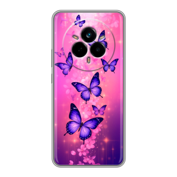 Силиконовый чехол на Realme 14 Pro с принтом Бабочки