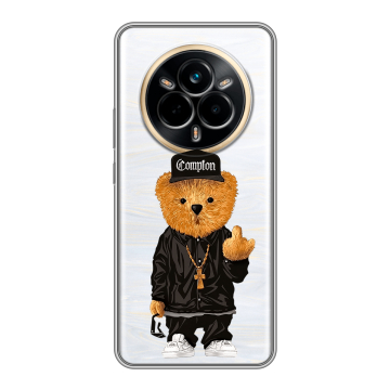 Силиконовый чехол на Realme 14 Pro с принтом Мишка