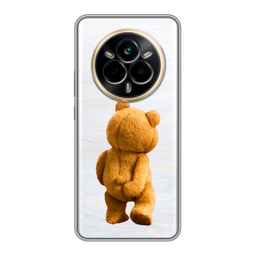 Силиконовый чехол на Realme 14 Pro с принтом Медведь