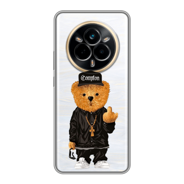 Силиконовый чехол на Realme 14 Pro с принтом Плюшевый медведь