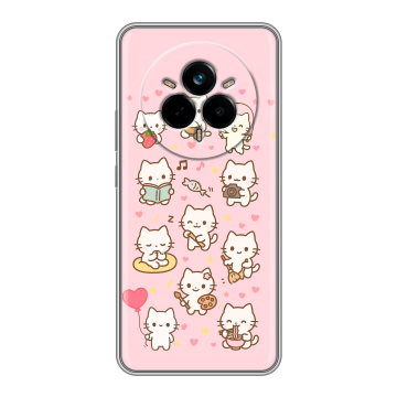 Силиконовый чехол на Realme 14 Pro с принтом Hello Kitty Хелоу Кити