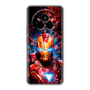 Силиконовый чехол на Realme 14 Pro с принтом Железный человек Ironman