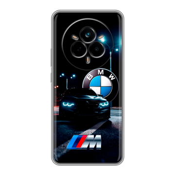 Силиконовый чехол на Realme 14 Pro с принтом БМВ BMW Силиконовый чехол на Realme 14 Pro с принтом БМВ BMW
