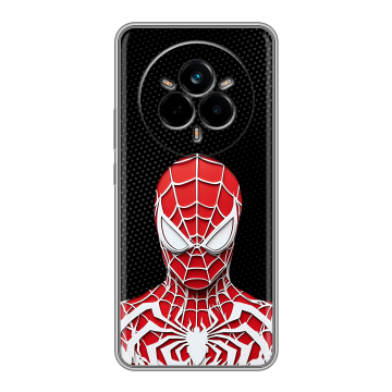 Силиконовый чехол на Realme 14 Pro с принтом человек паук spiderman Силиконовый чехол на Realme 14 Pro с принтом человек паук spiderman