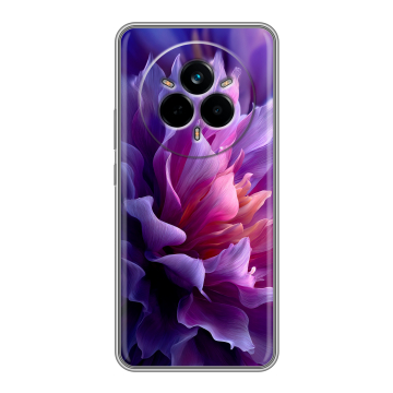 Силиконовый чехол на Realme 14 Pro с принтом женский цветы
