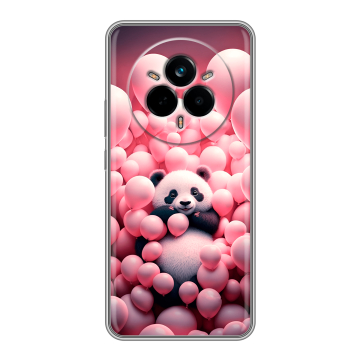Силиконовый чехол на Realme 14 Pro с принтом Панда Силиконовый чехол на Realme 14 Pro с принтом Панда