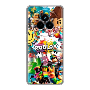 Силиконовый чехол на Realme 14 Pro с принтом Roblox Роблокс Силиконовый чехол на Realme 14 Pro с принтом Roblox Роблокс