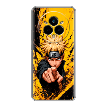 Силиконовый чехол на Realme 14 Pro с принтом Naruto Наруто