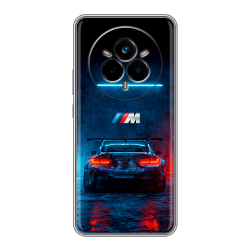 Силиконовый чехол на Realme 14 Pro с принтом BMW БМВ
