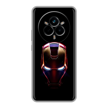 Силиконовый чехол на Realme 14 Pro с принтом IronMan Железный человек