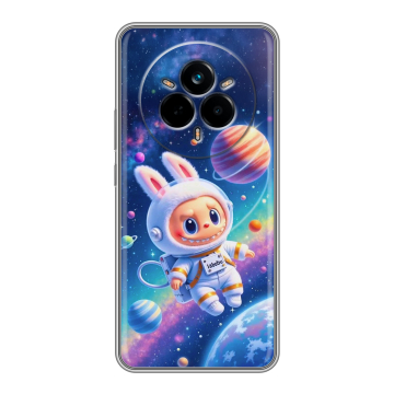 Силиконовый чехол на Realme 14 Pro с принтом Labubu Лабубу
