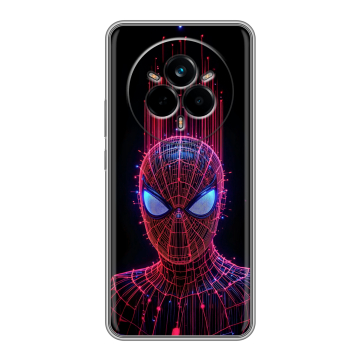 Силиконовый чехол на Realme 14 Pro с принтом Spiderman Человек паук
