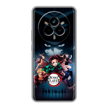 Силиконовый чехол на Realme 14 Pro с принтом Demon Slayer Клинок рассекающий демонов Силиконовый чехол на Realme 14 Pro с принтом Demon Slayer Клинок рассекающий демонов