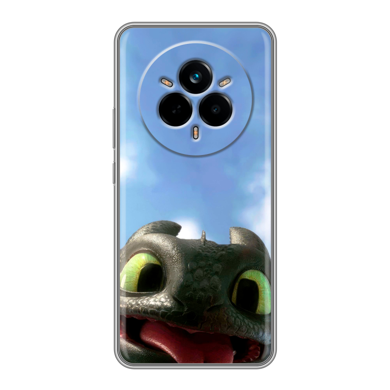 Силиконовый чехол на Realme 14 Pro с принтом Как приручить дракона Силиконовый чехол на Realme 14 Pro с принтом Как приручить дракона