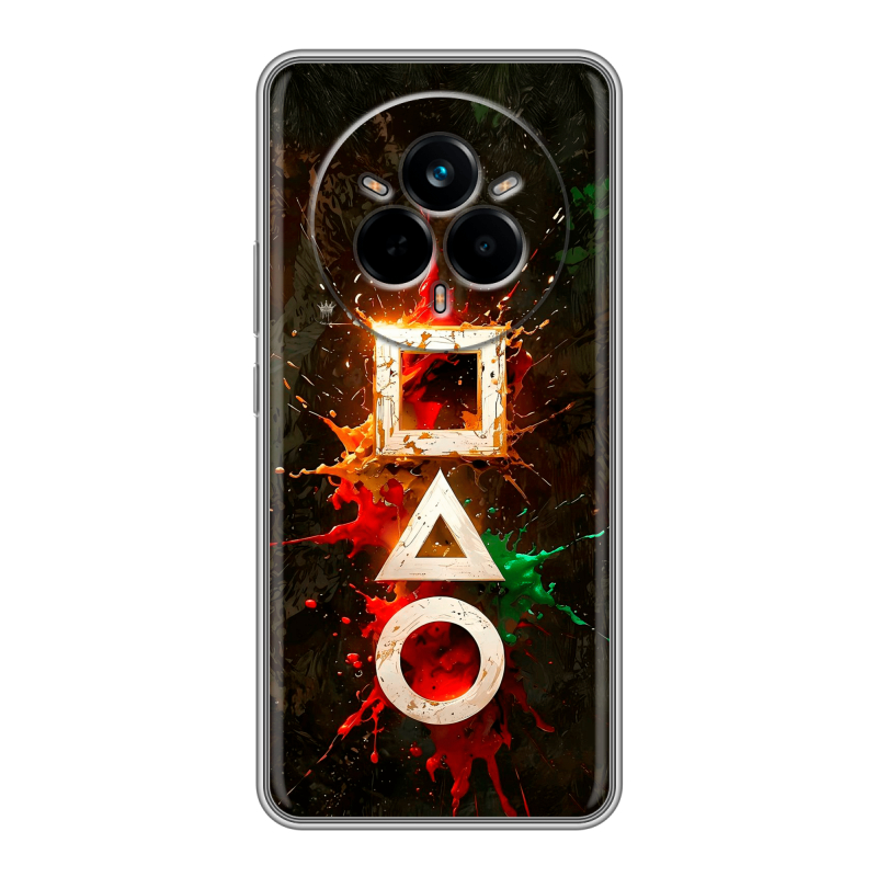 Силиконовый чехол на Realme 14 Pro с принтом Squid Game Игра кальмара Силиконовый чехол на Realme 14 Pro с принтом Squid Game Игра кальмара