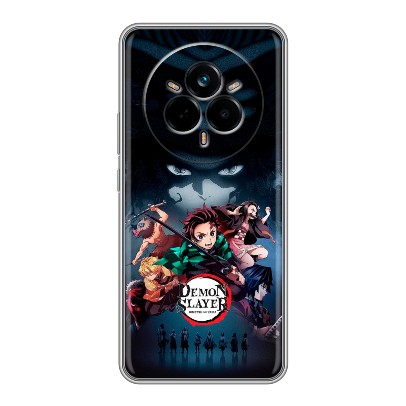 Силиконовый чехол на Realme 14 Pro с принтом Demon Slayer Клинок рассекающий демонов Силиконовый чехол на Realme 14 Pro с принтом Demon Slayer Клинок рассекающий демонов