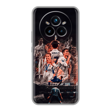 Силиконовый чехол на Realme 14 Pro Plus с принтом Реал Роналдо Real Ronaldo Силиконовый чехол на Realme 14 Pro Plus с принтом Реал Роналдо Real Ronaldo